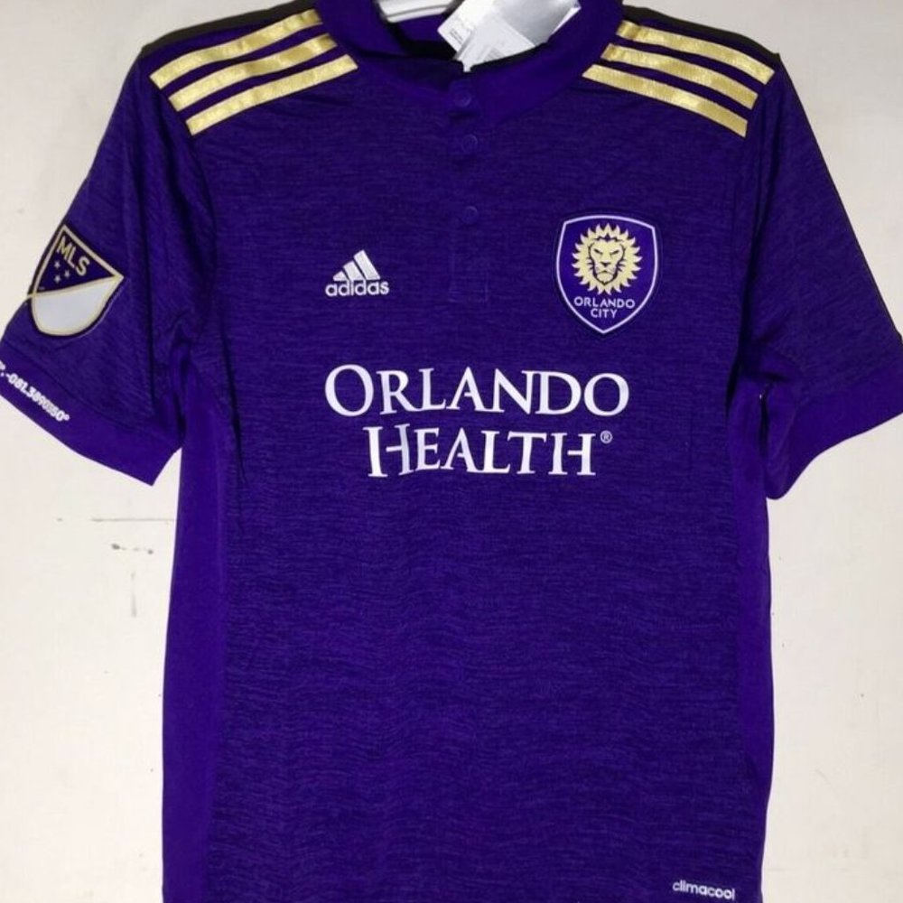 Adidas MLS ORLANDO City SC Purple Youth JERSEY Sz S,M,L,XL New with tags